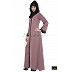 Front open Abaya- Puce Pink Front open Abaya- Puce Pink